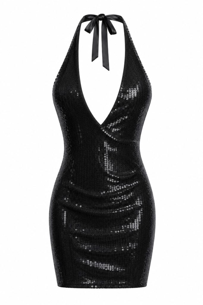 Black mini dress