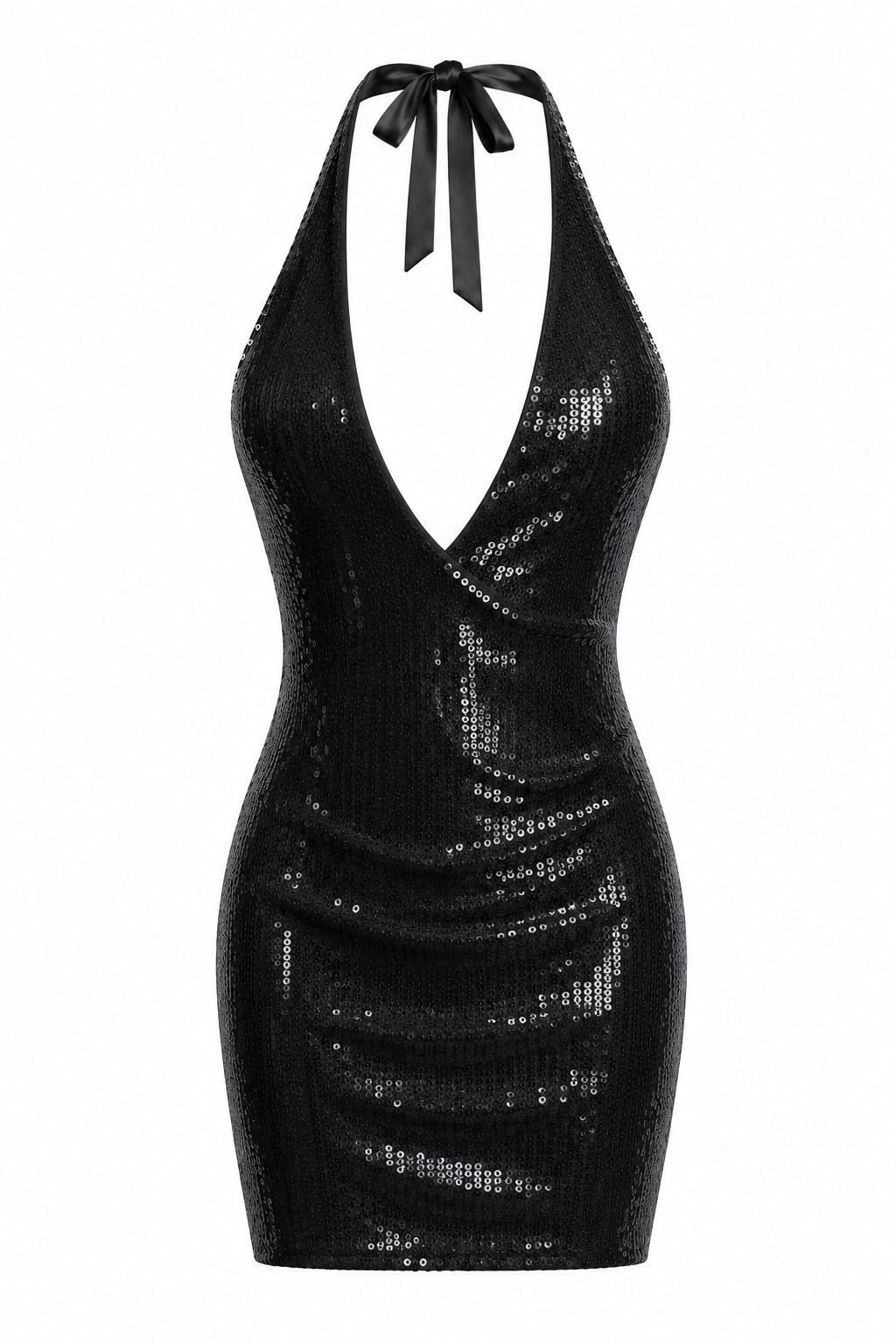 Black mini dress