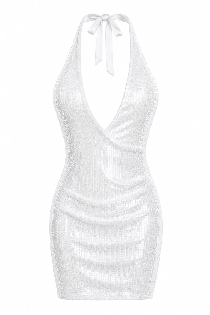 Mini milky dress