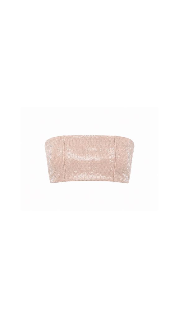 Nude sequin top