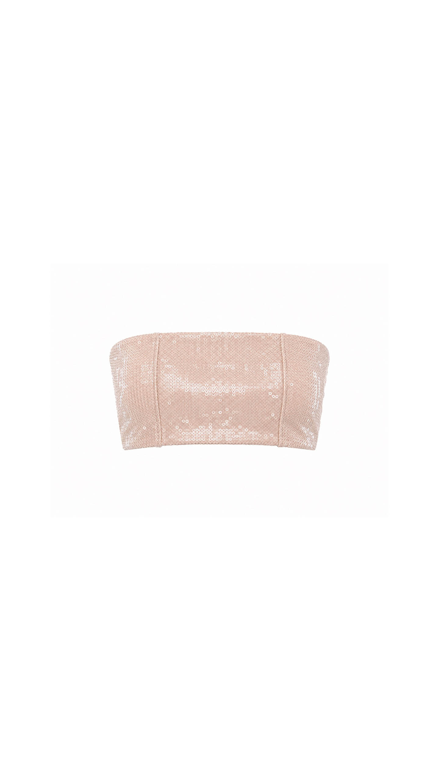 Nude sequin top